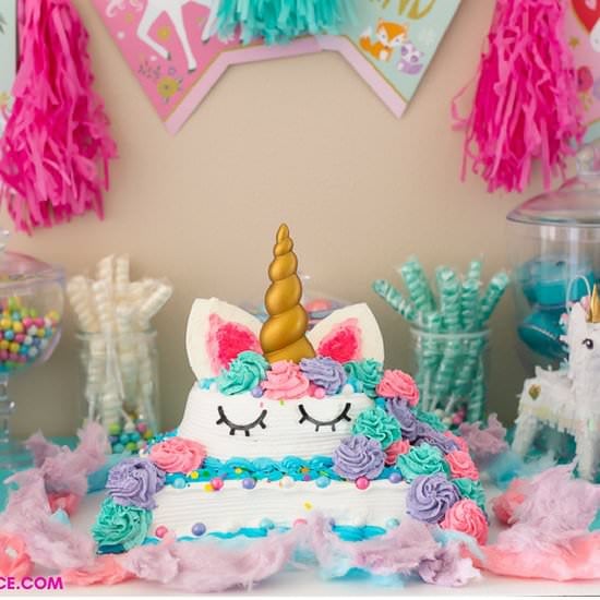 Unicorn Ice Cream Cake