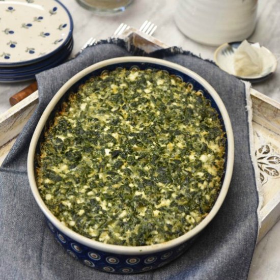 Crustless Spinach Quiche