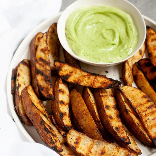 Perfect Grilled Potato Wedges