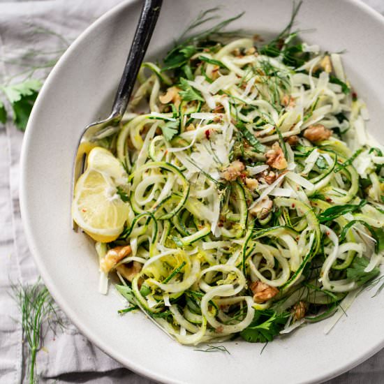 parmesan zucchini noodles