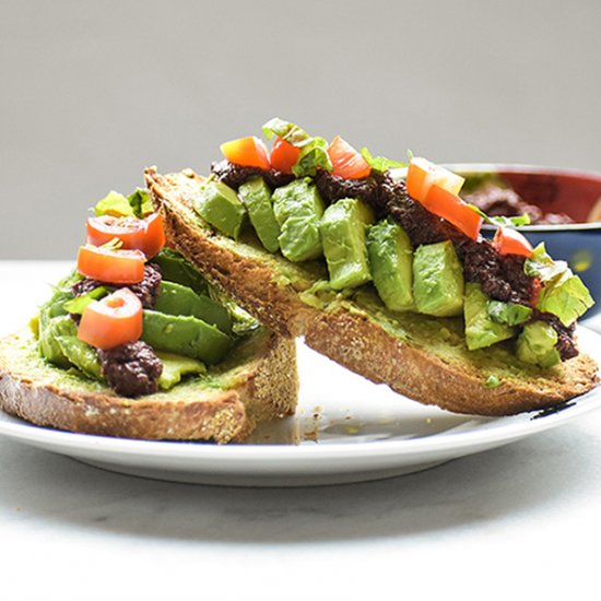 Olive Tapenade Avocado Toast