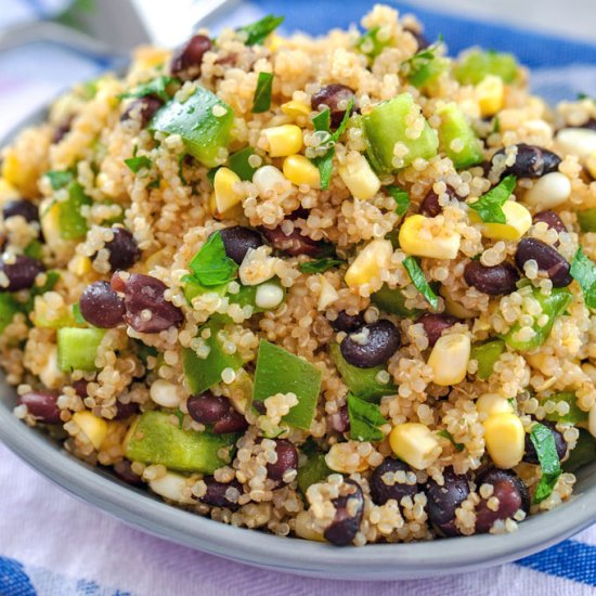 Quinoa Black Bean Corn Salad