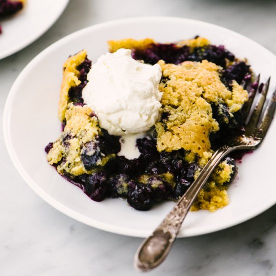 Gluten Free Blueberry Cobbler