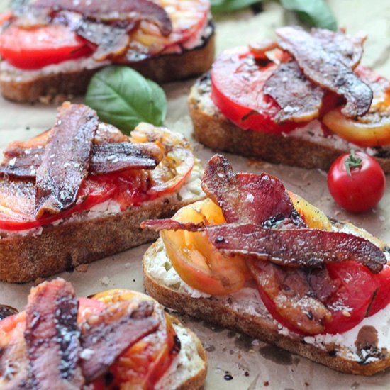 Tomato + Goat Cheese Sandwich