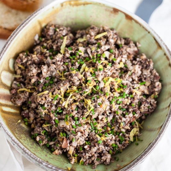 Roasted Mushroom Tapenade Appetizer