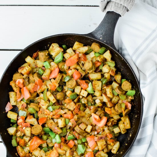 Vegan Sausage Breakfast Skillet