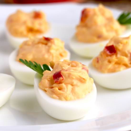 Pimento Cheese Deviled Eggs