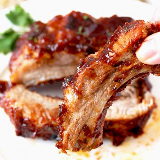 Pressure Cooker Ribs with BBQ Sauce