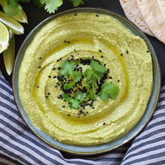 Cilantro Jalapeño Hummus