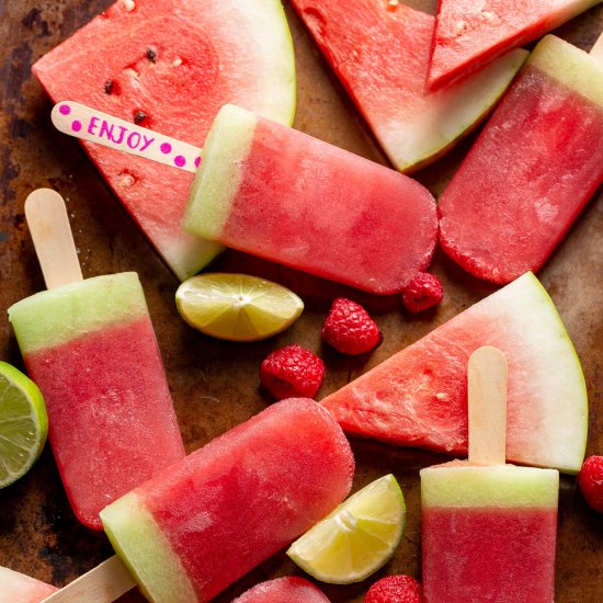 Watermelon Popsicles