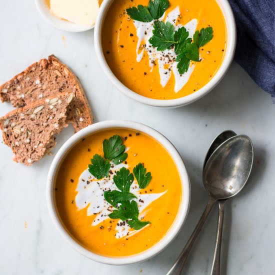 Coconut Ginger Pumpkin Soup