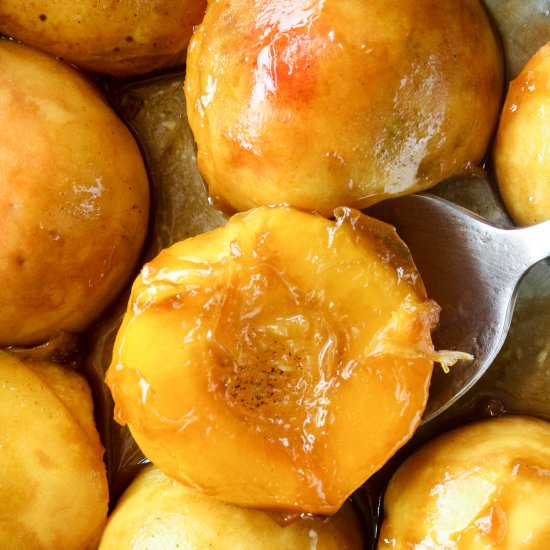 Honey Balsamic Peaches