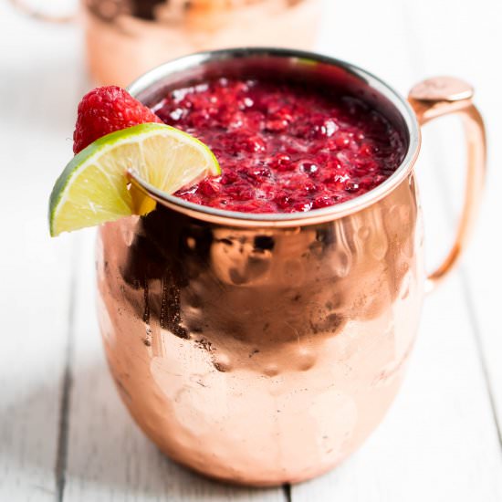 Raspberry Moscow Mules