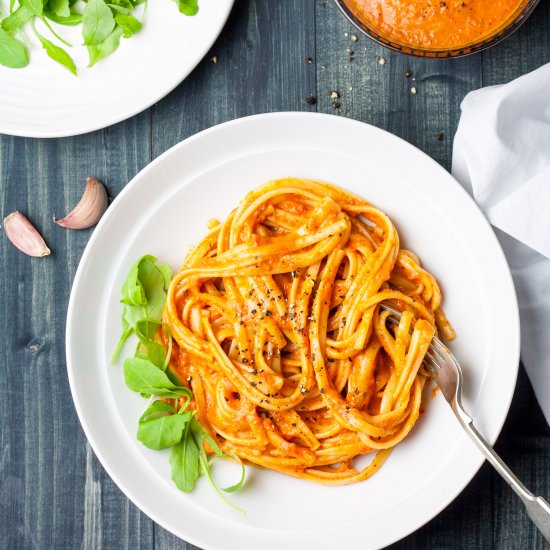 Creamy Roasted Red Pepper Pasta