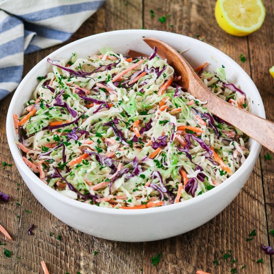 Creamy Vegan Coleslaw