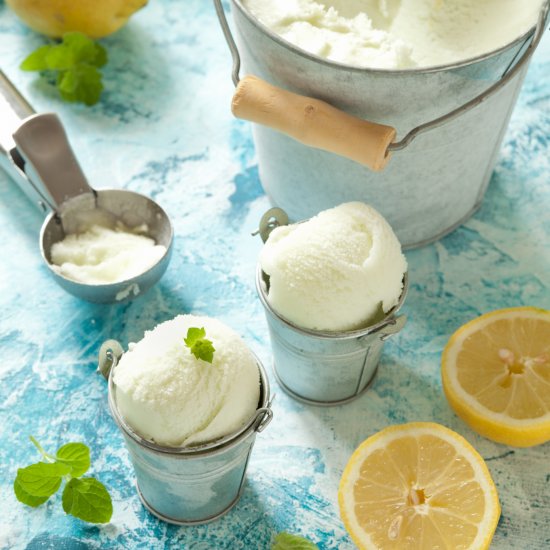 Limoncello Lemon Sorbet