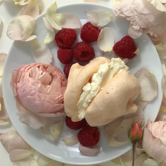 Rose Meringues