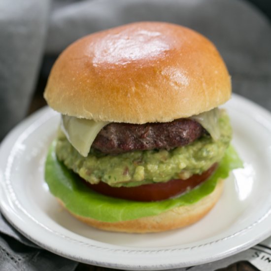 Grilled Guacamole Burgers