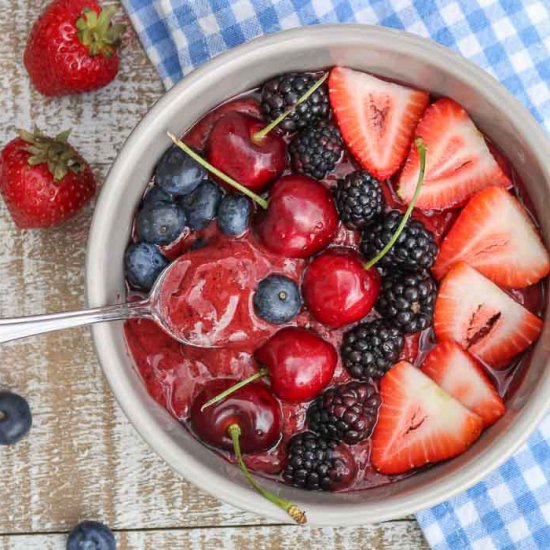 Very Berry Cherry Smoothie Bowl