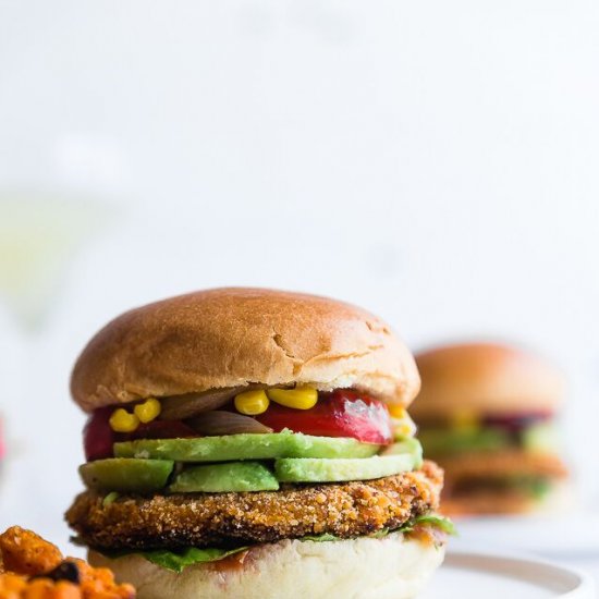 Easy Sweet Potato Veggie Burgers