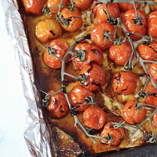 Easy Balsamic Roasted Tomatoes