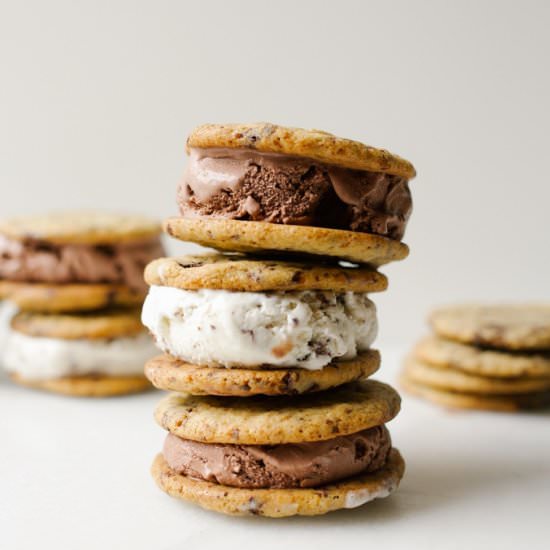 Chocolate Chip Ice Cream Sandwiches