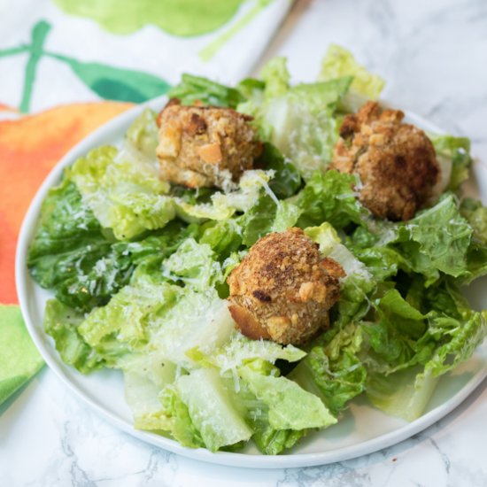 Chicken Caesar Salad Meatballs