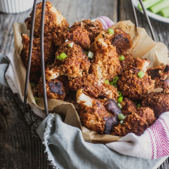 Vegan Buffalo Cauliflower Wings