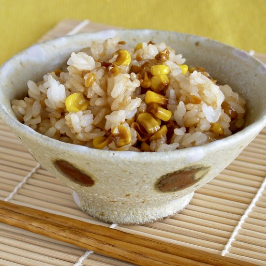 Japanese Butter Roasted Corn Rice