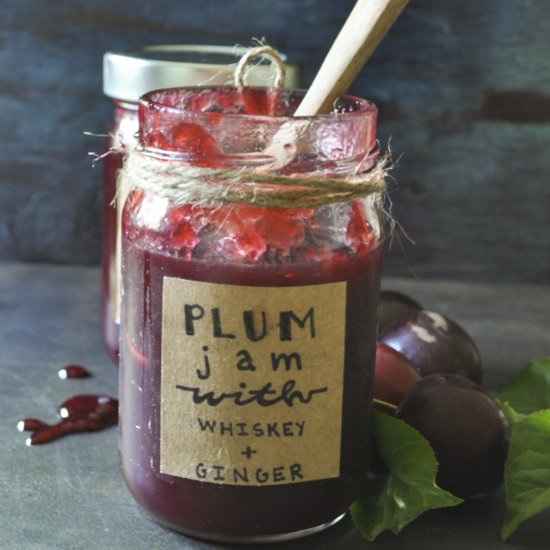 Plum Jam with Whiskey & Ginger