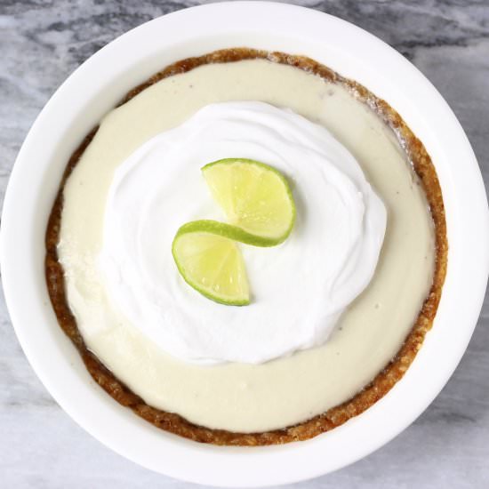 Vegan Key Lime Pie (Gluten-Free)