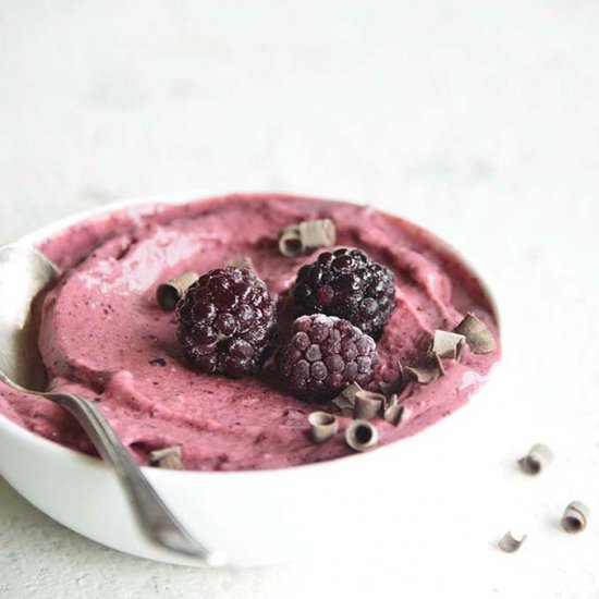 Low Carb Mixed Berry Nice Cream