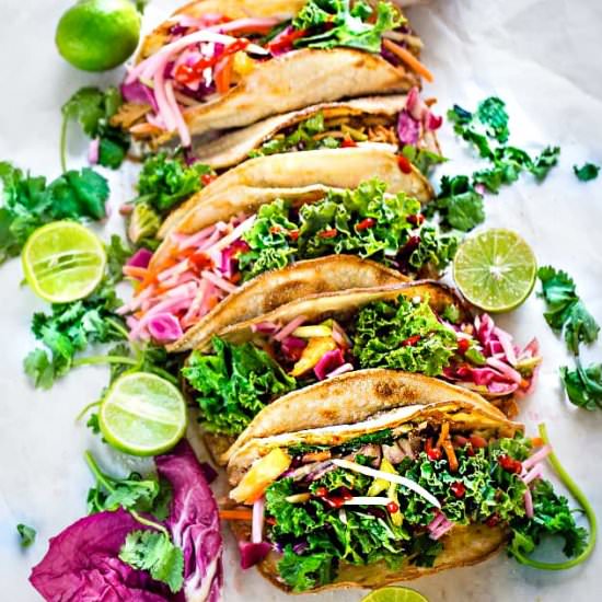 Tilapia and Kale Slaw Tacos