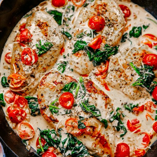 CREAMY ITALIAN CHICKEN SKILLET