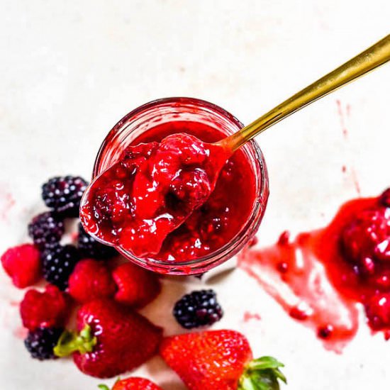 10 Minute Mixed Berry Compote