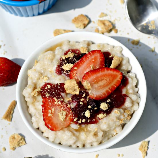 Strawberry Cheesecake Barley bowl