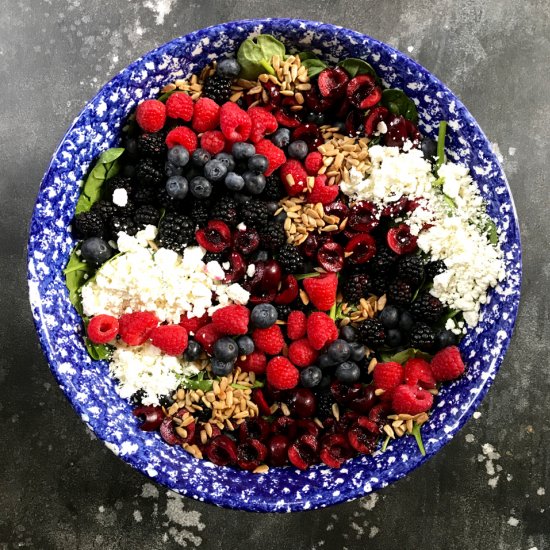 Mixed Berry-Cherry Salad