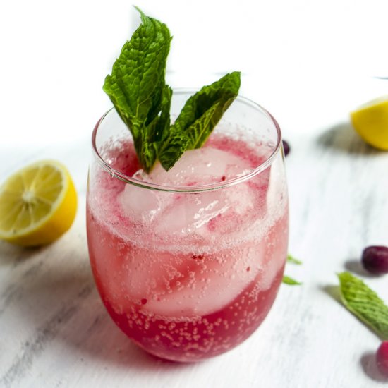 Sparkling Cranberry Lemonade