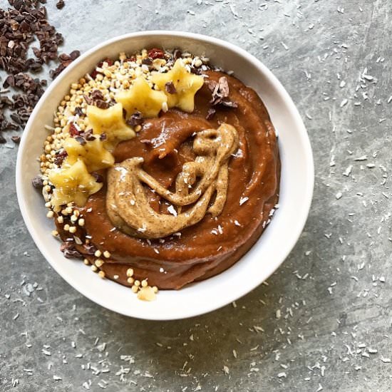 Cacao Squash Smoothie Bowl