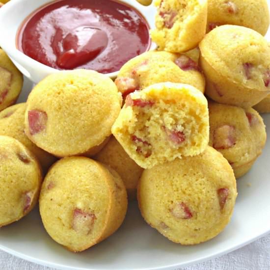 Corn Dog Mini Muffins