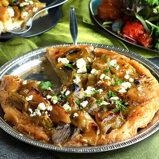 Leek Tarte Tatin