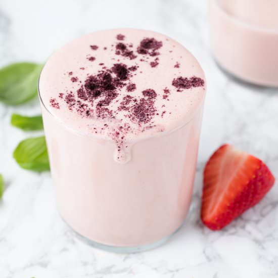 Strawberry Basil Smoothie