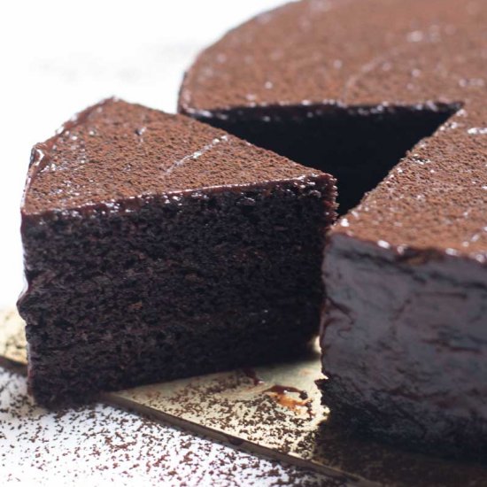 Eggless Chocolate Sponge Cake