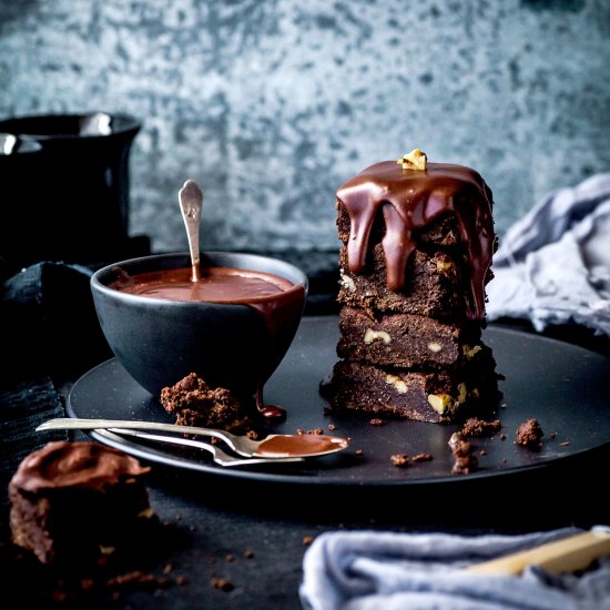 Double Chocolate Walnut Brownie