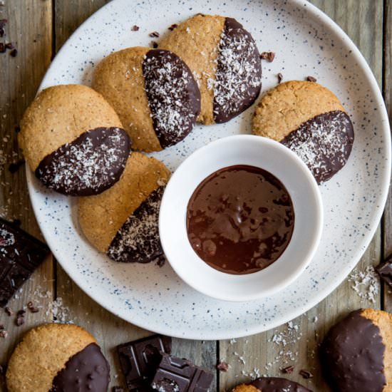 Coconut Almond & Chocolate Cookies