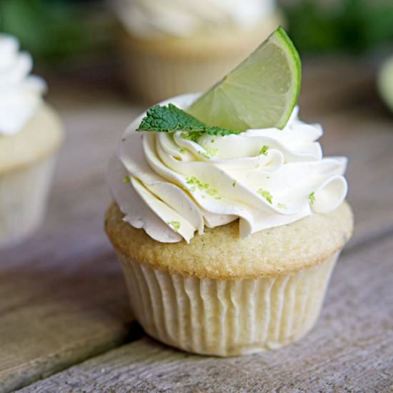 Fluffy Mojito Cupcakes