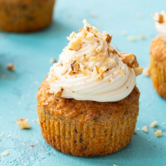 Classic Nuts & Carrot Cupcakes