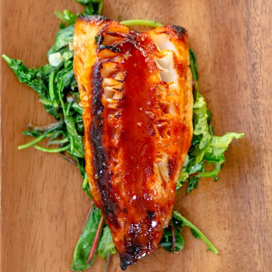 Gochujang Glazed Alaskan Black Cod