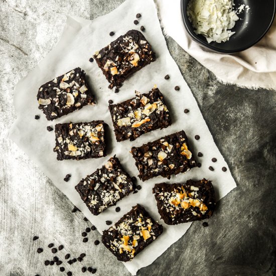 Chocolate & Coconut Pumpkin Brownie