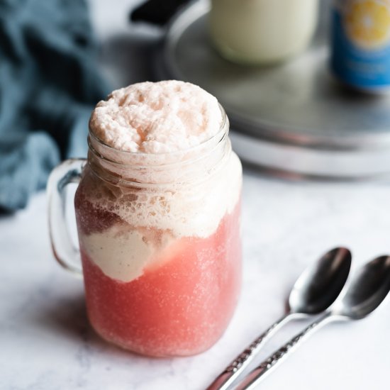 Fruity Dairy Free Ice Cream Floats